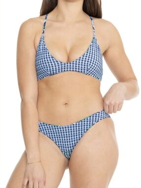 NWT Roxy Reversible Tri-Scoop Cheeky Bikini
